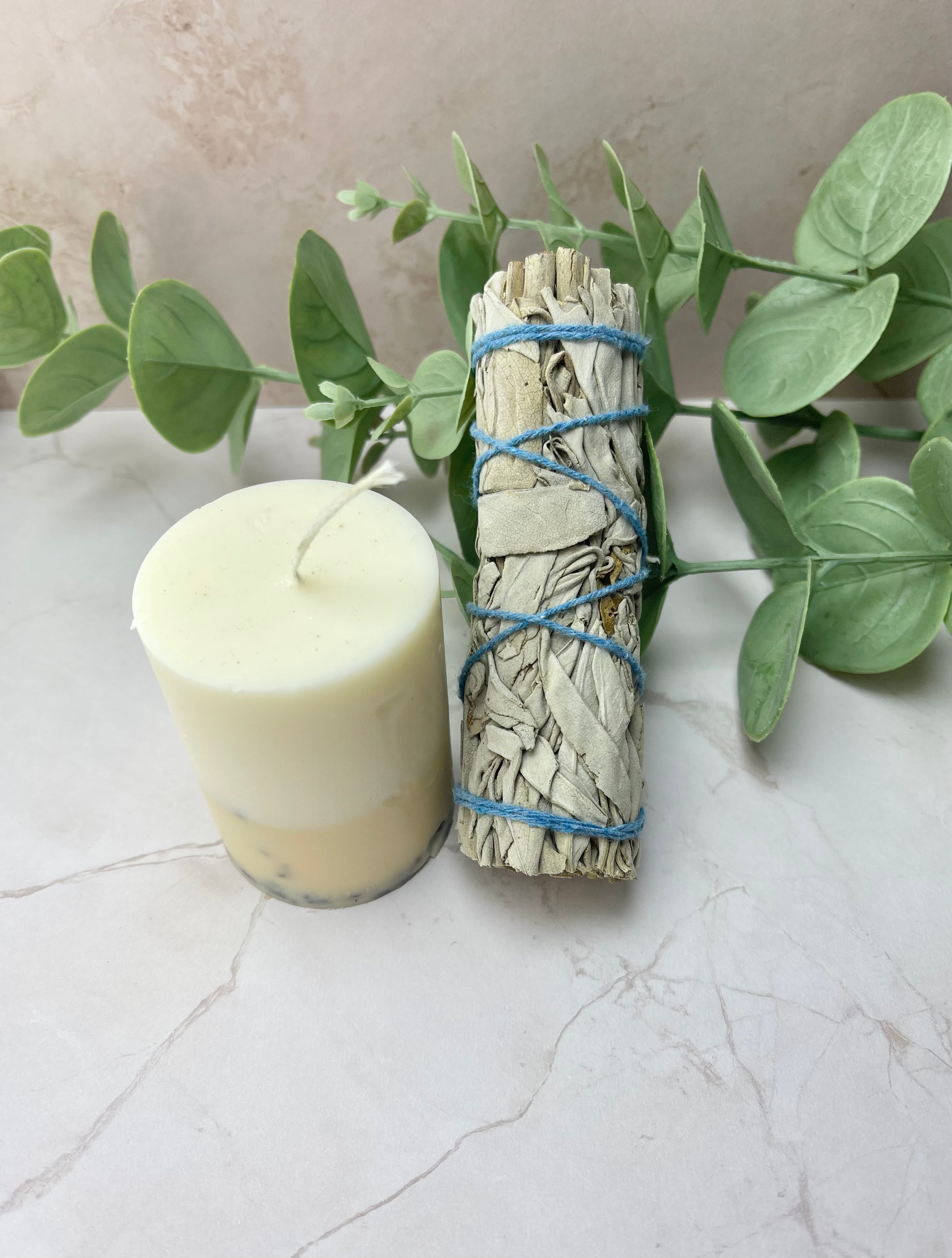 Soy Jasmin/Aloe Scented Candle